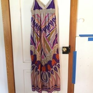 SILKY PUCCI PRINT MAXI DRESS
